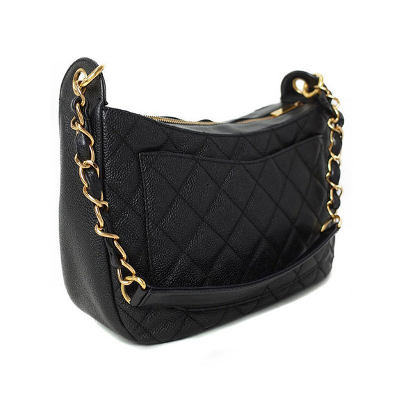 Chanel Matelasse Chain Semi-Shoulder Bag Black - Picture 2 of 5